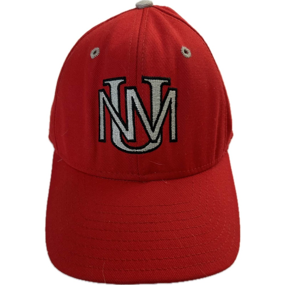 Vintage 90s University New Mexico Delong USA Made Size 7 1/4 Fitted Hat VTG
